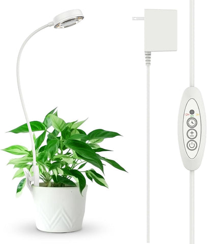 SANSI Grow Lights for Indoor Plants, Pot Clip-On Plant Lights, 10W 1-Pack