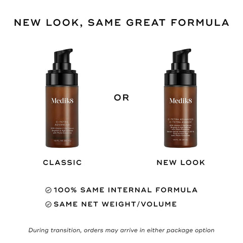 Medik8 C-Tetra Advanced Vitamin C Face Serum with Hyaluronic Acid | Lightweight Daily Facial Serum | Vegan 1.0 fl oz