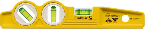 STABILA 81SMW45 Die Cast 3-Vial Torpedo Level, Cat. No. 25245