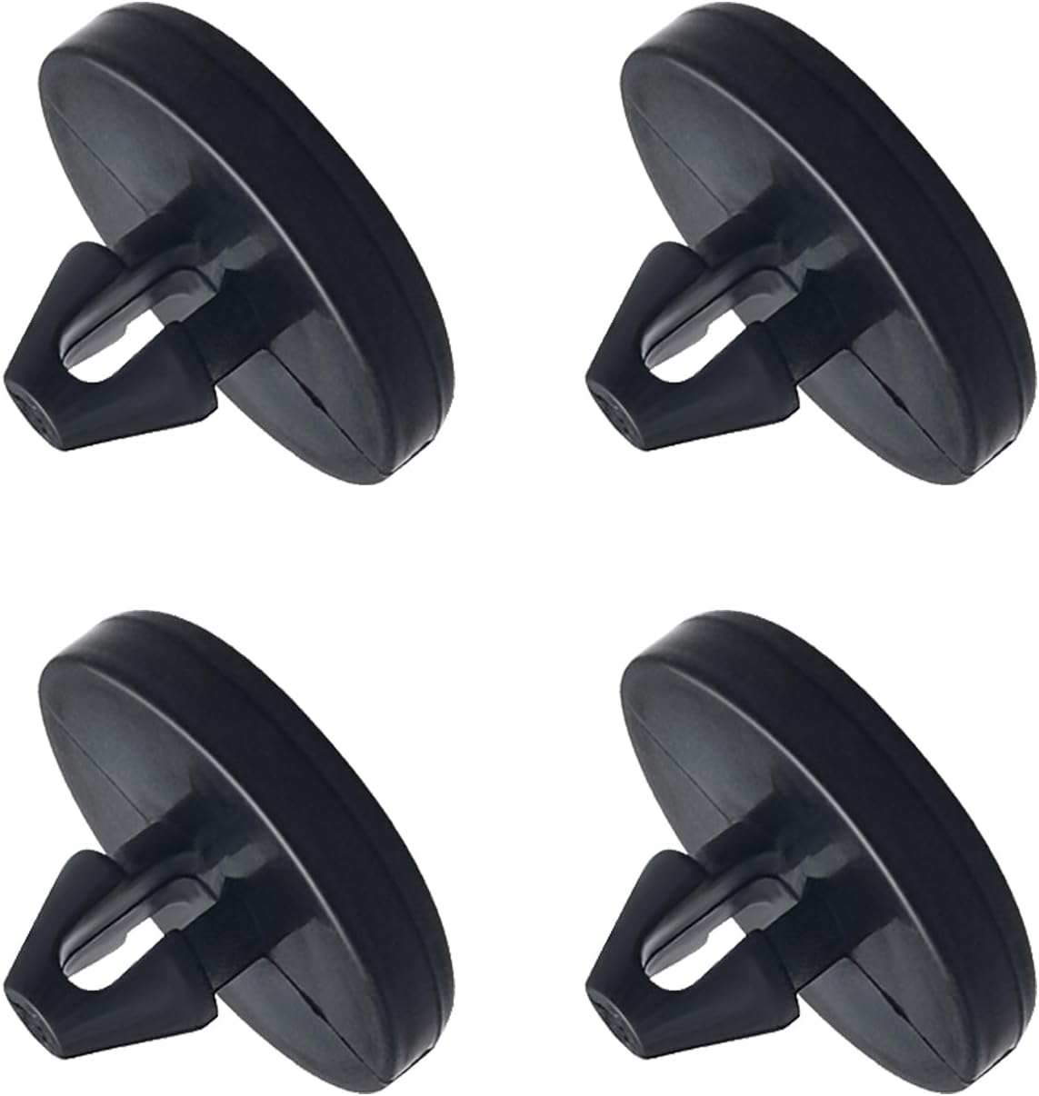 Ajxn 4 PCS Brake Pedal Pad and Light Switch Stopper - Black