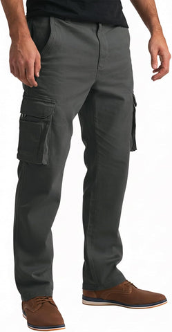 Alamo Casual Cargo Pants for Men, Regular Fit Cargo Work Pants for Men