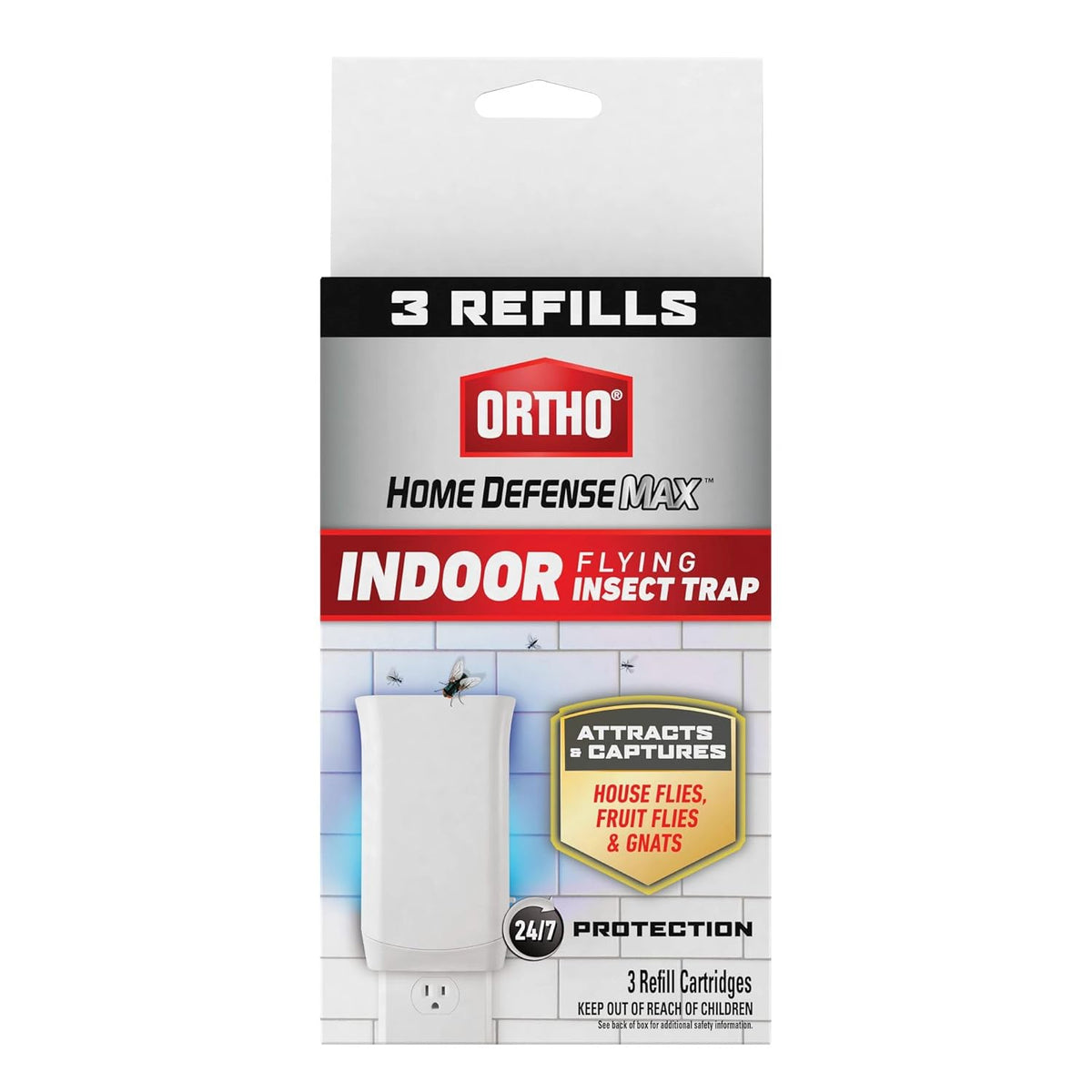 Ortho Home Defense Max Indoor Flying Insect Trap Refills, 3 Catridges