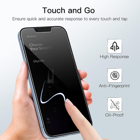 JETech Privacy Screen Protector for iPhone 14 Plus, 2-Pack