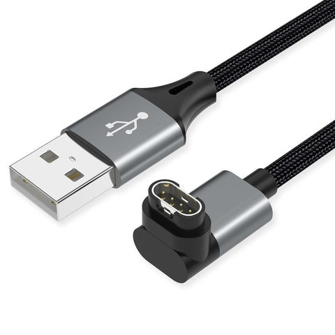 AGVEE 2 Pack 3.3ft Charger for Garmin Watch, L-Shape Charging Cable