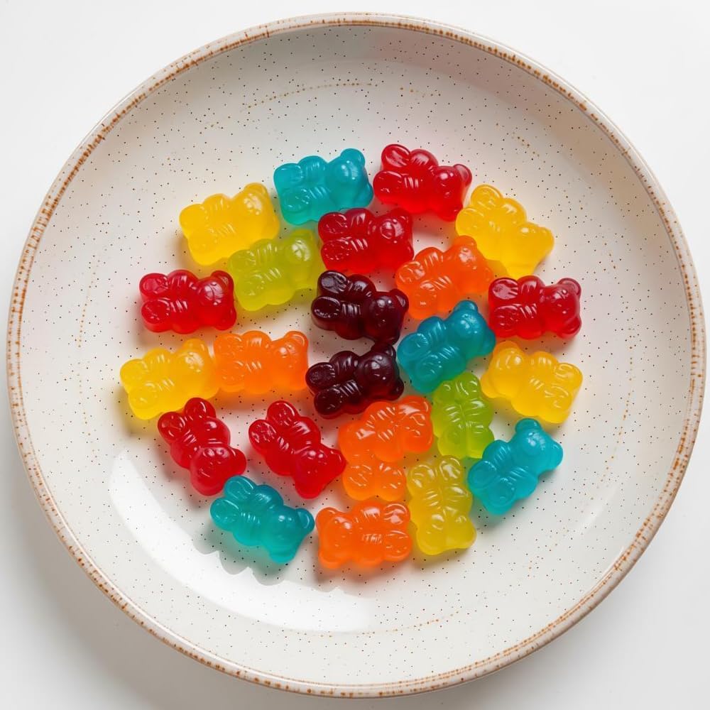 4Pcs Gummy Candy Molds - Silicone Gummy Bear Molds with 2Pcs Dropper,Non-stick and Bpa Free for Candy Chocolate Gummies Baking