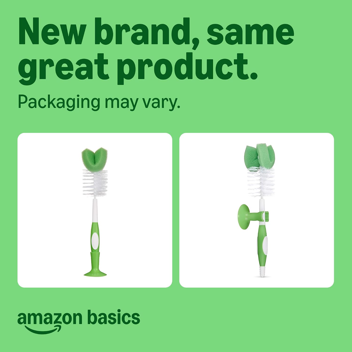 Amazon Basics Bottle Brush (Pack of 3), White (Previously Mama Bear)