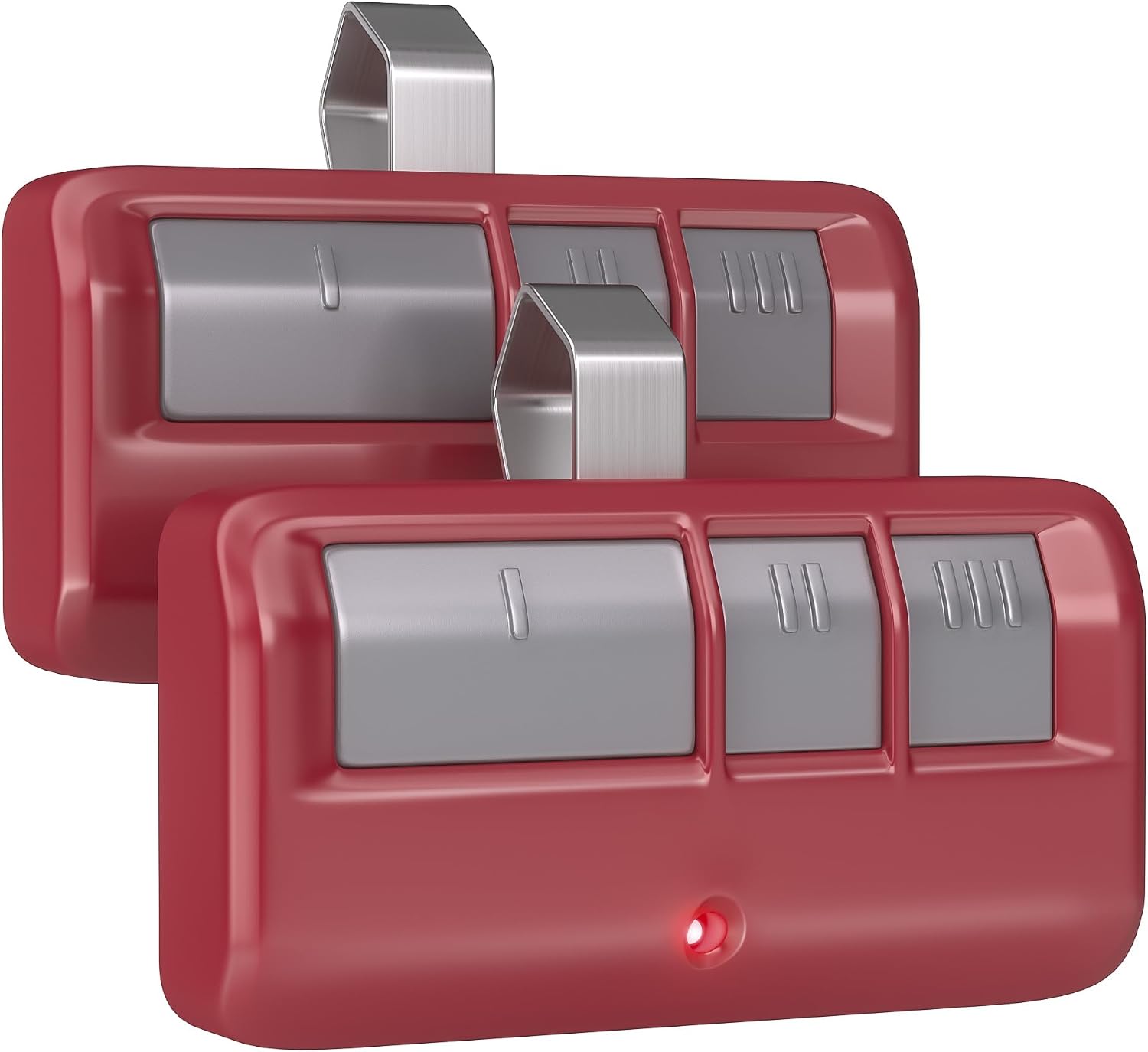 2 for Chamberlain LiftMaster Craftsman Garage Door Opener Remote 893LM 893Max 971LM Universal, Red