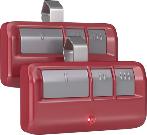 2 for Chamberlain LiftMaster Craftsman Garage Door Opener Remote 893LM 893Max 971LM Universal, Red