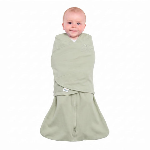 HALO SleepSack Swaddle | Cotton | 1.5 TOG | 68-75°F | 6-12 lbs |Sage