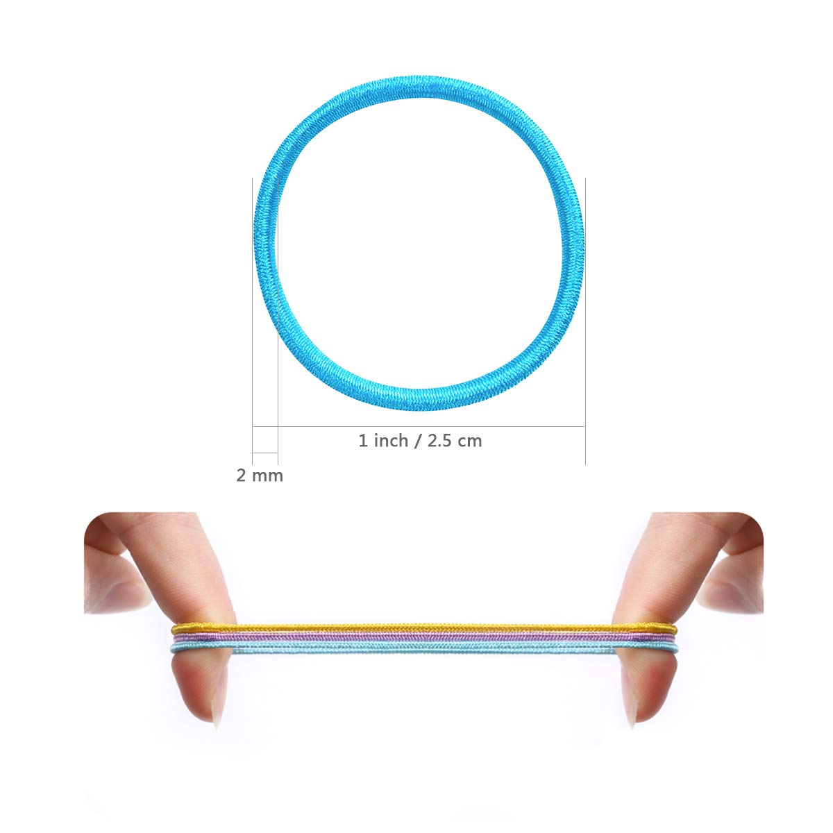 Baby Hair Ties 200Pcs Small Elastic Hair Ties for Baby Girls Infants Kids Toddlers - 20 Colors Ponytail Holders Hair Accessories for Girls