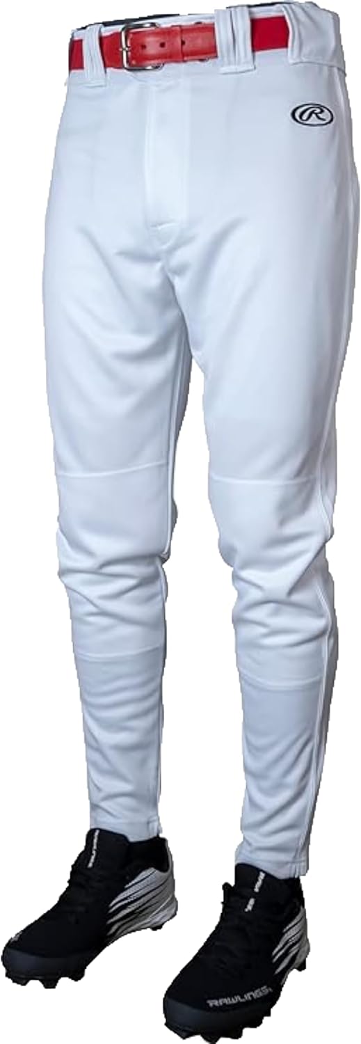 Rawlings Men's Launch Baseball Pants | Tapered Jogger Fit | Solid Colors