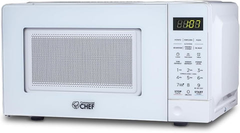 Commercial Chef 0.7 Cu. Ft. Countertop Microwave Oven, CHM770W, White