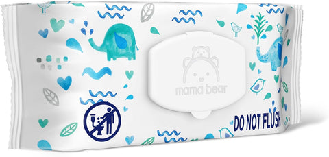 Amazon Brand - Mama Bear 99% Water Baby Wipes, Hypoallergenic, Formulated without Fragrance, Full Pallet, 51840 Count (720 Packs of 72)