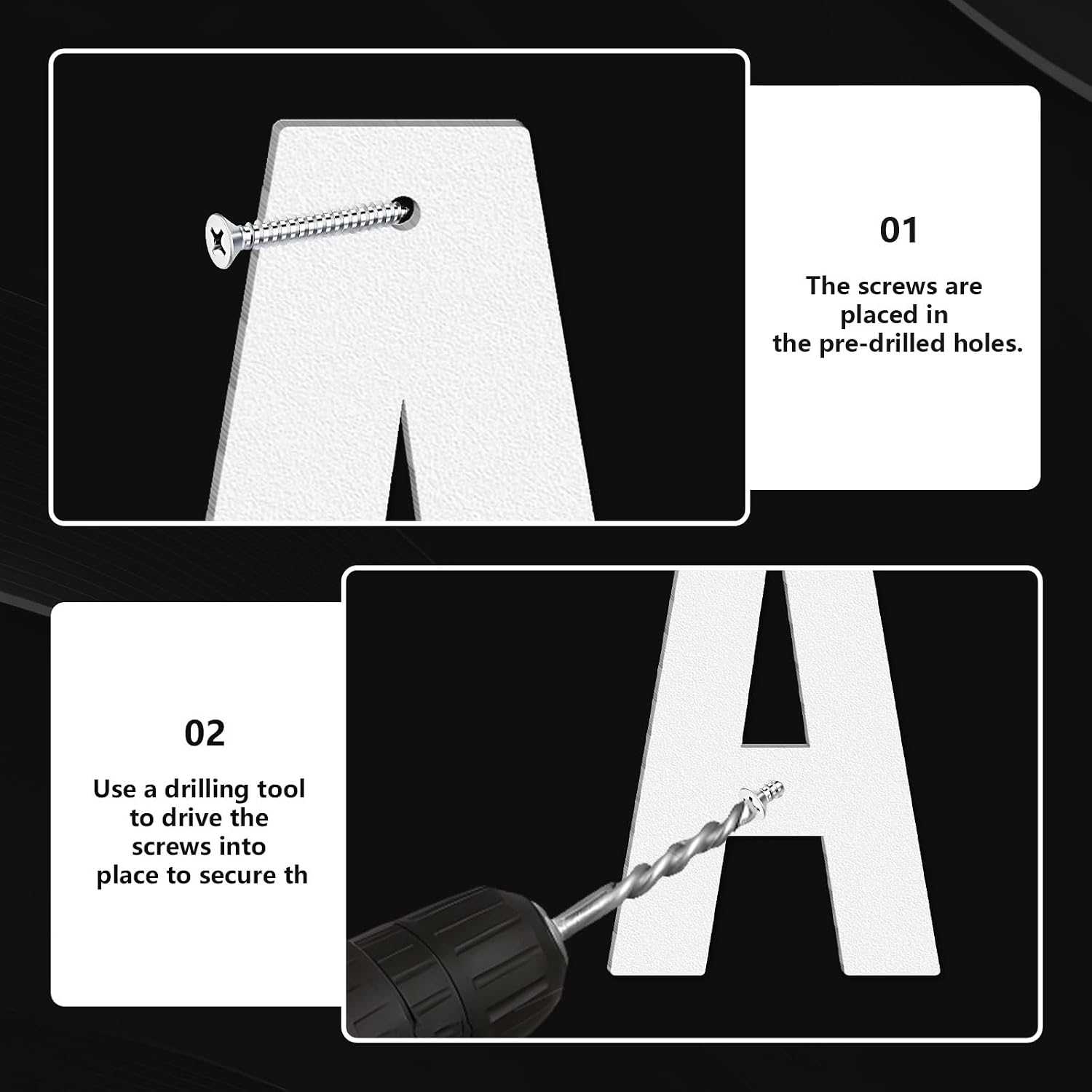 3,4,5,6,7,8 Inch House Numbers for Outside,Unique Metal Address Numbers for House,Weatherproof Outdoor House Numbers with Available Complete A-Z Letters,White Metal Letters for Outdoor Signs（7",V）