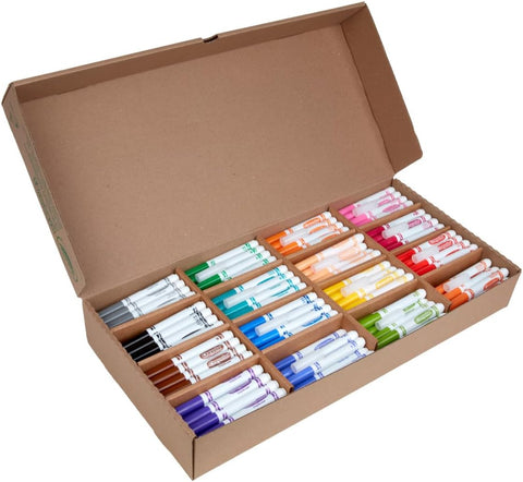 Crayola Broad Line Markers Classpack (256 Ct), Bulk Classroom Must Haves