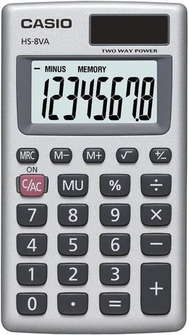 Casio HS-8VA Mini 6-Function Calculator