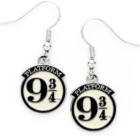 Harry Potter Platform 9 3/4 Silver Plated Earrings