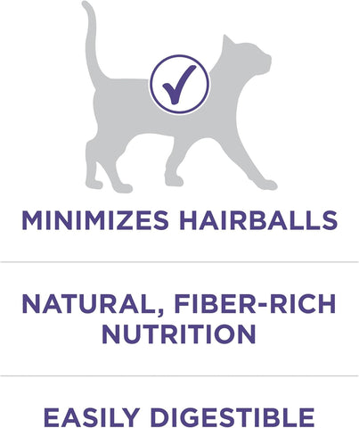 Purina ONE Natural Hairball Control Dry Cat Food, 7 lb Bag