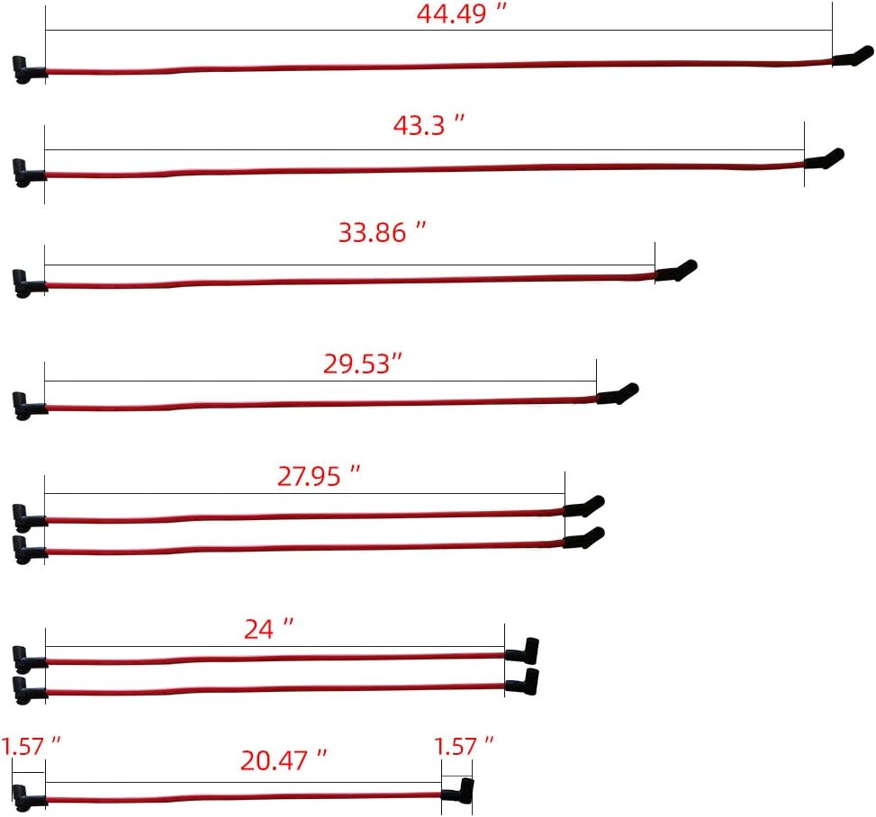 MAS Performance HEI Distributor with Red Cap and Wiring Kit including 65K Coil Compatible with Chevy 305-454 Chevrolet C10 GMC SBC BBC 350-400 4.3L 5.0L 5.7L 6.6L 7.4L