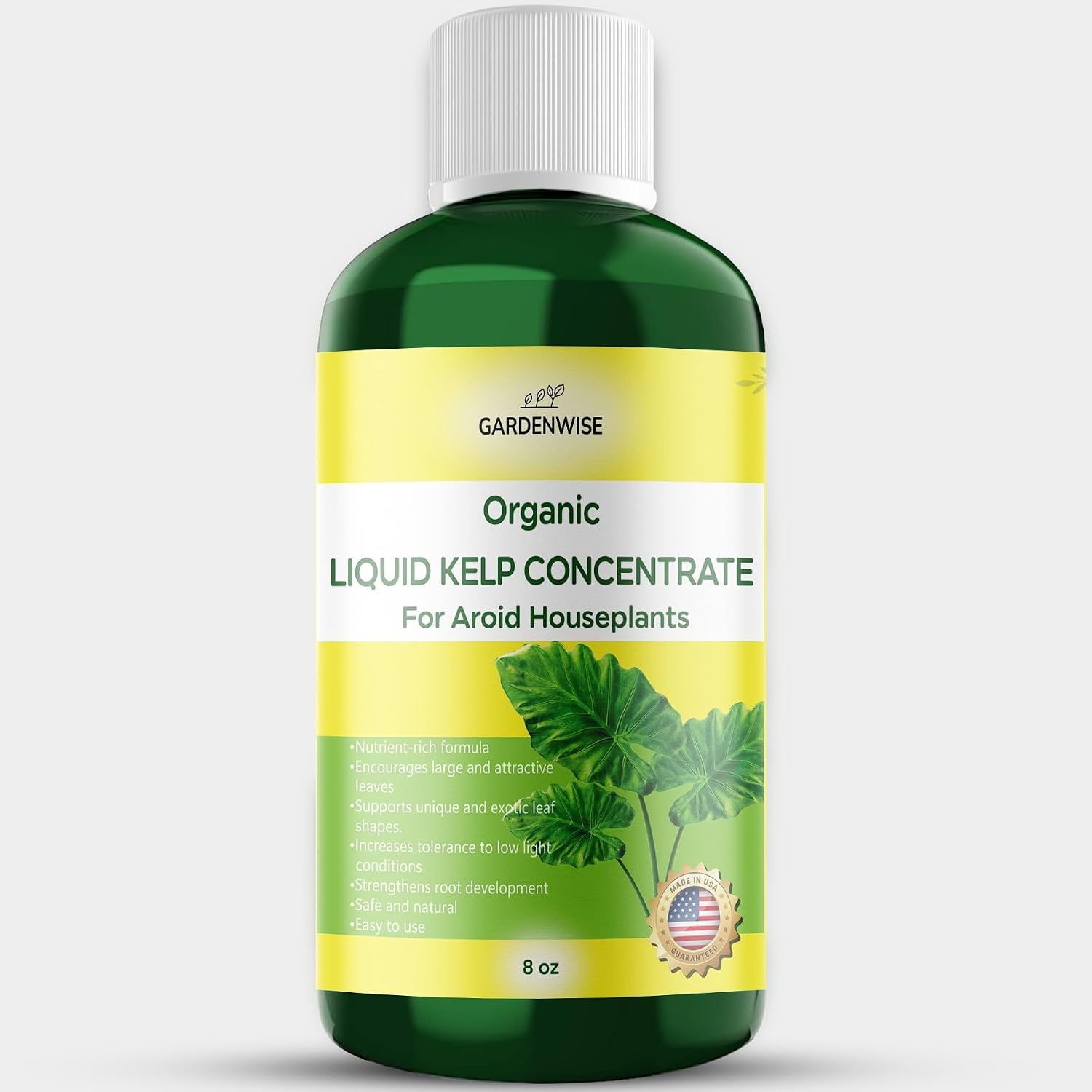 GARDENWISE Dracaena Fertilizer: Liquid Kelp Concentrate - Organic Seaweed Fertilizer for Robust Growth (8 OZ)