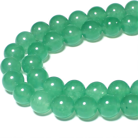 MJDCB Stone Beads 4mm 85pcs Round Aventurine Green Jade Loose Gemstone Bead Charms for Jewelry Making Bracelet Necklace Earring Pendant