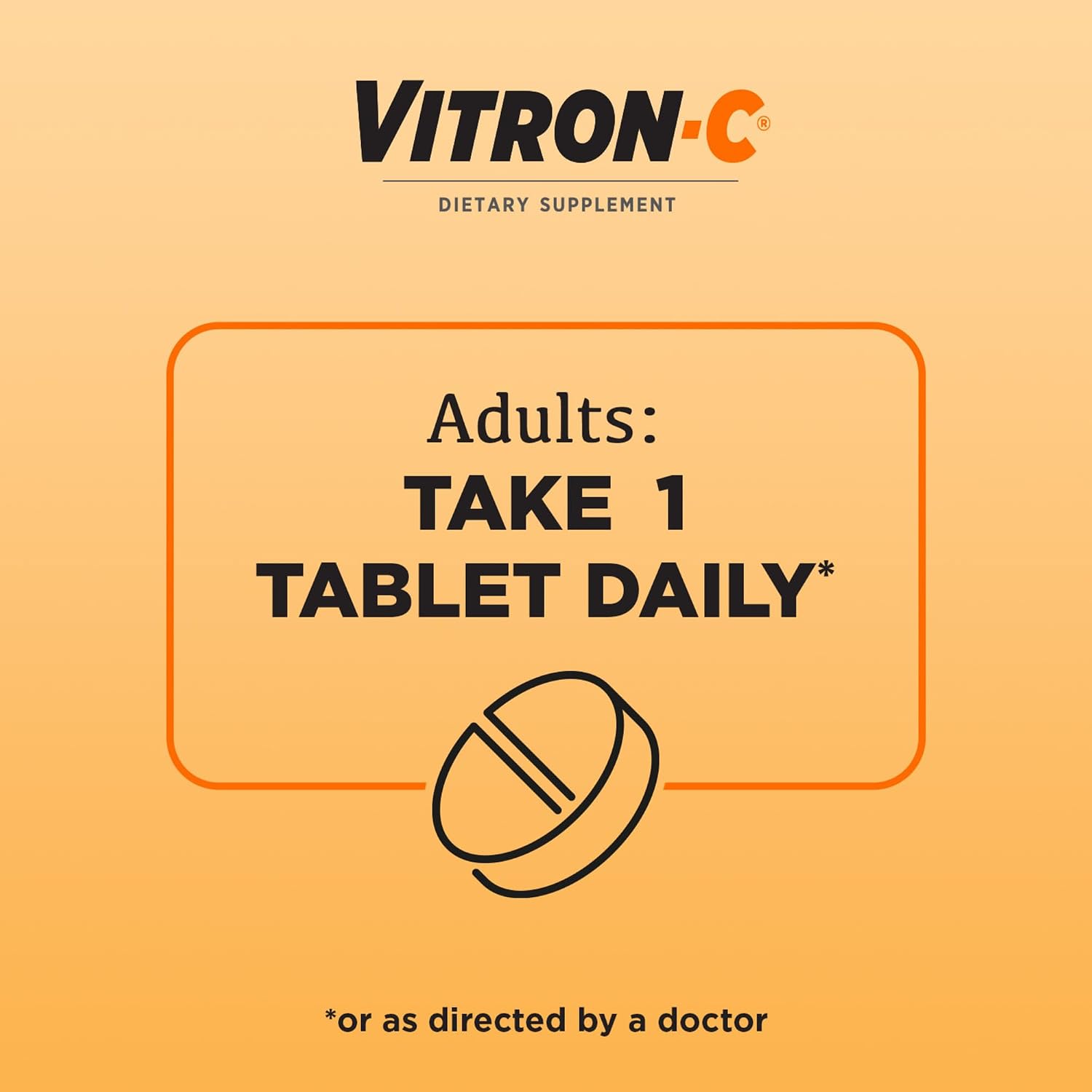 Vitron-C Iron Supplement Plus Vitamin C, Immunity Support, 60 Ct