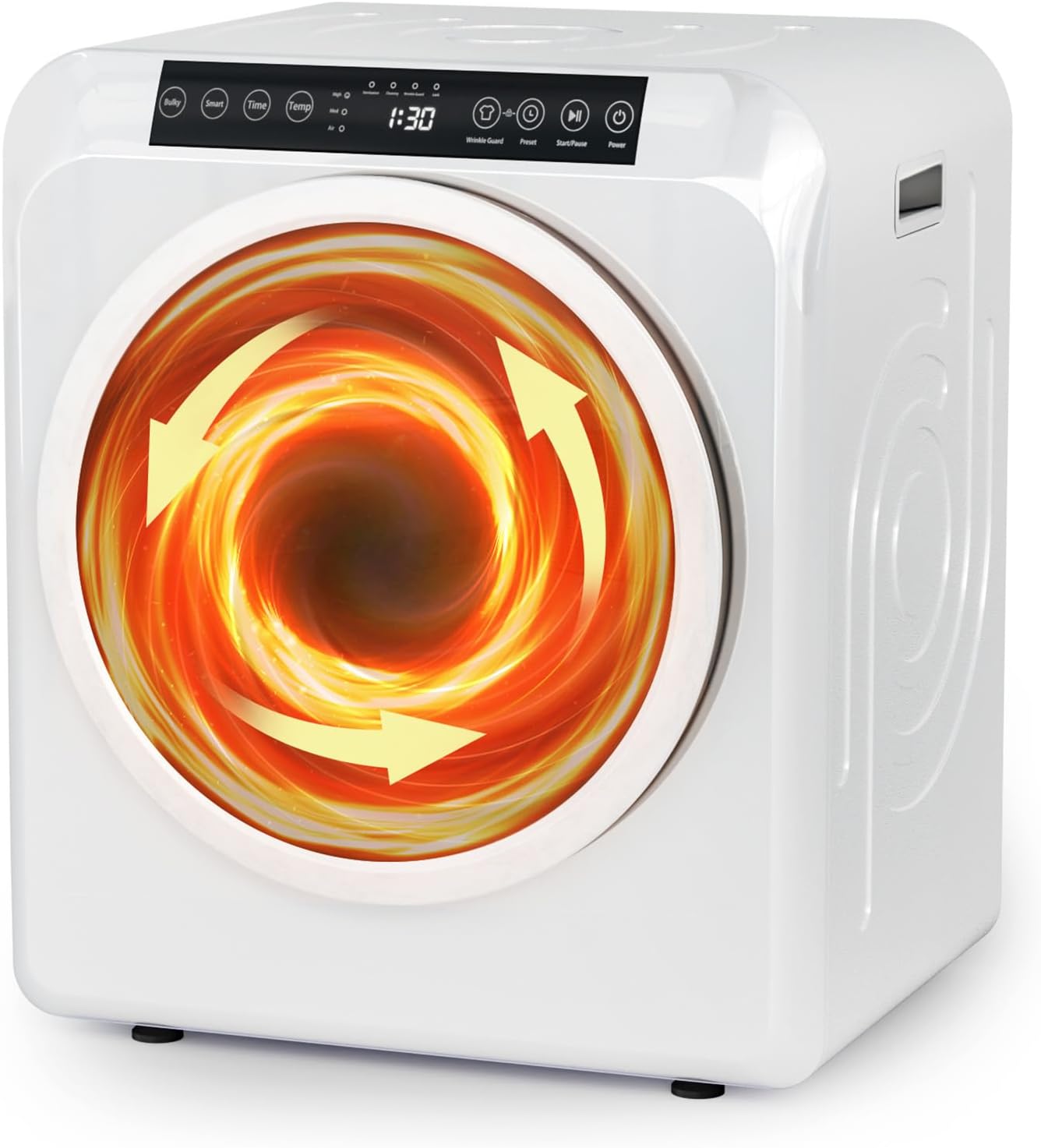 Bonnlo 3.5 Cu.Ft Clothes Dryer for Laundry, Electric Clothes Dryer, White
