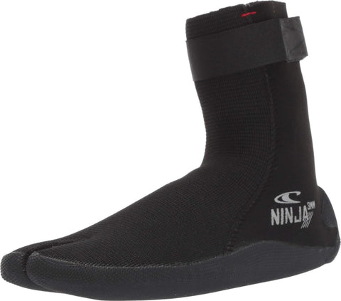 O'Neill Ninja 3mm Split Toe Neoprene Boot, Textured Rubber Sole for Surfing, Paddleboarding, Snorkeling, and Any Water Activities