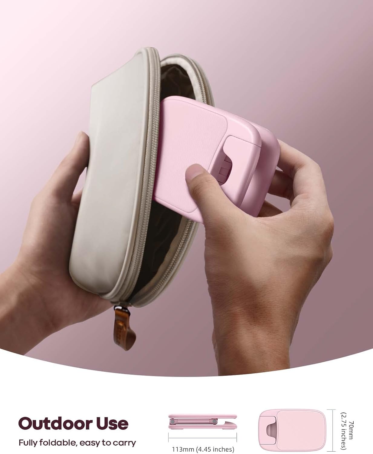 Lamicall Pink Phone Holder, Desk Accessories - Rose Gold Office Holder
