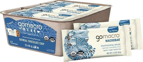 Gomacro, Nutrition Bar Oatmeal Chocolate Chip Organic 12 Count, 2.3 Ounce