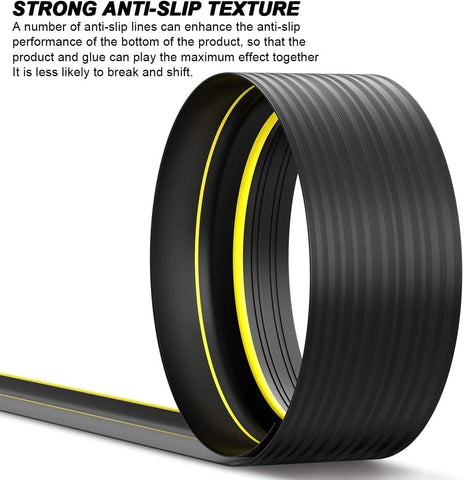 Jin&Bao Universal Garage Door Threshold Seal 20FT Rubber Strip & 2 Adhesive
