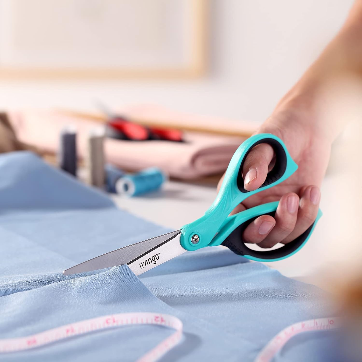 LIVINGO All Purpose Scissors 8.5" Office Craft Shears 3 Pack