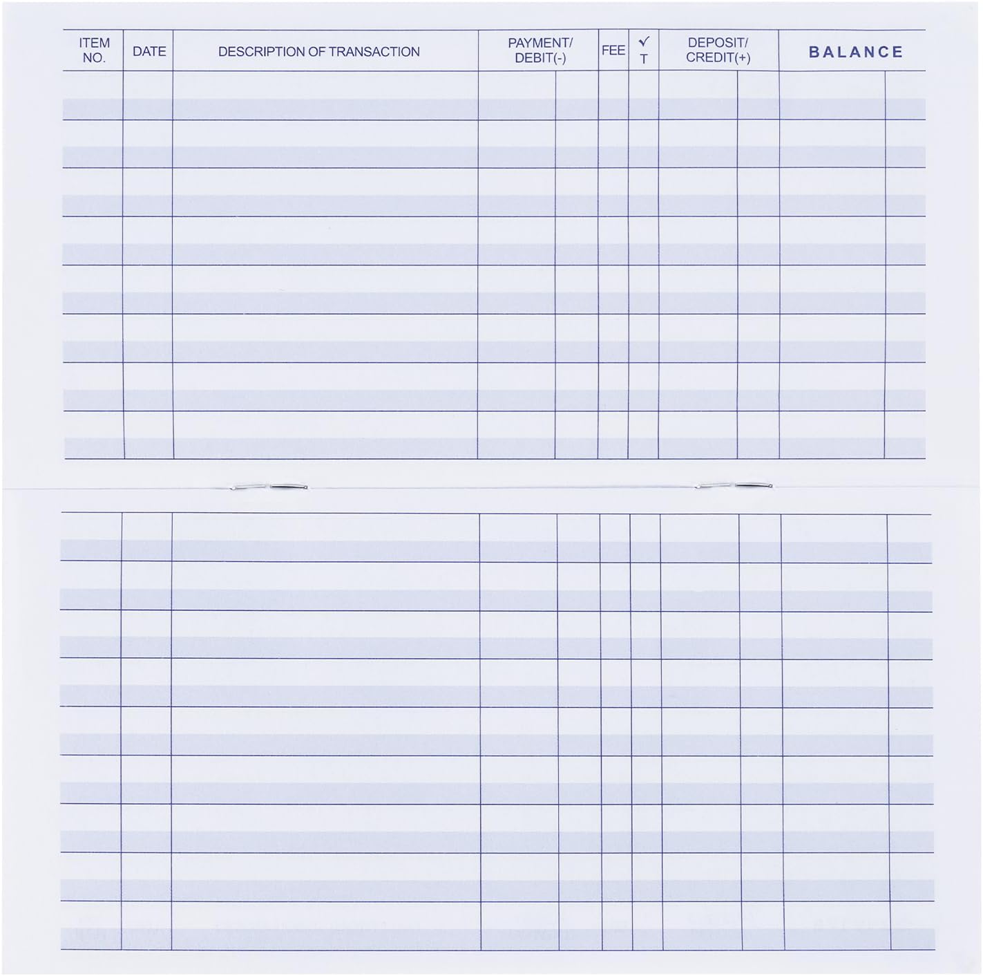 20 Pack Checkbook Register, Check Registers for Personal, Blank Ledger Transaction Registers for Personal or Business Bank, Check Register Book for Checking and Saving Account, Deposit and Credit Card