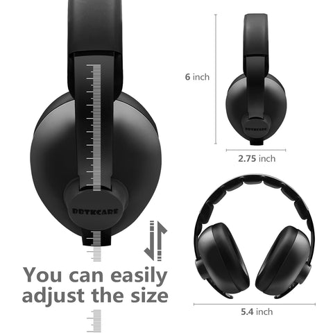 BBTKCARE Baby Headphones Noise Cancelling Headphones for Babies for 3 Months to 3 Years (Black)