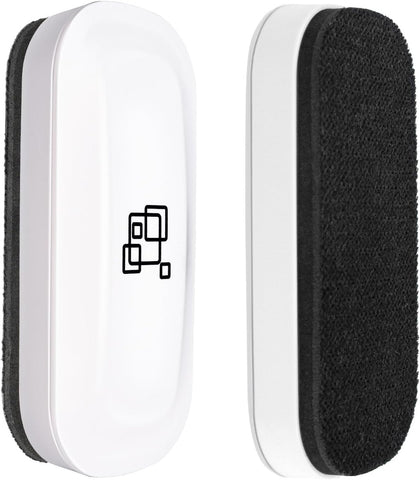 maxtek Magnetic Dry Erase Eraser, Pure White, 2 Pack