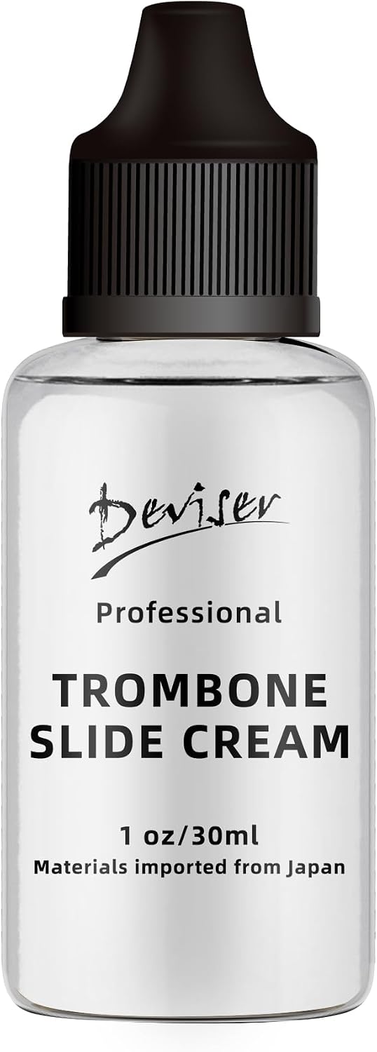 Deviser Trombone Care kit All in One Bundle :Slide Oil,Slide Grease,Cleaning Swab x2,Mouthpiece,Bore Brushes,Instructions