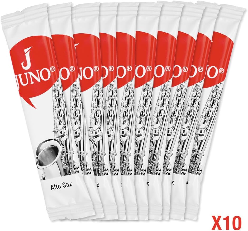 Vandoren JUNO Alto Saxophone Reeds, Strength 2.5, Box of 10, JSR6125