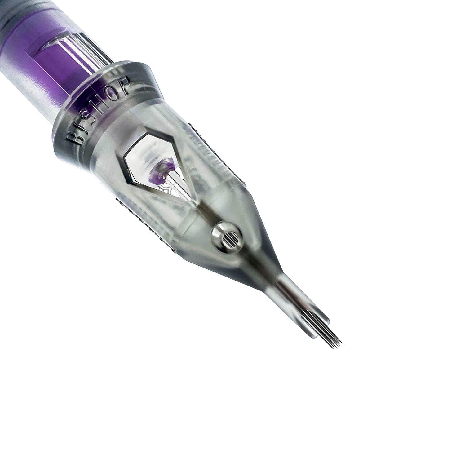 Bishop Tattoo Da Vinci V2 Cartridges - Regular - 12 Gage With 09 Pins - Round Liner Long - 20 Cartridges