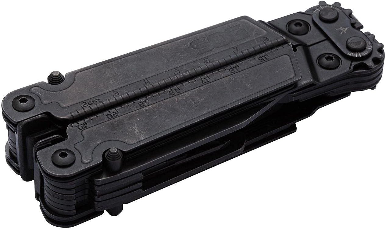 SOG PowerAccess Assist Full-Sized Well-Rounded Daily Use Multi-Tool | One-Handed Assisted Opening | 21 Tools, Black