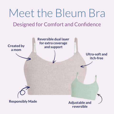 Bleuet Bleum Girls Reversible Training Bra