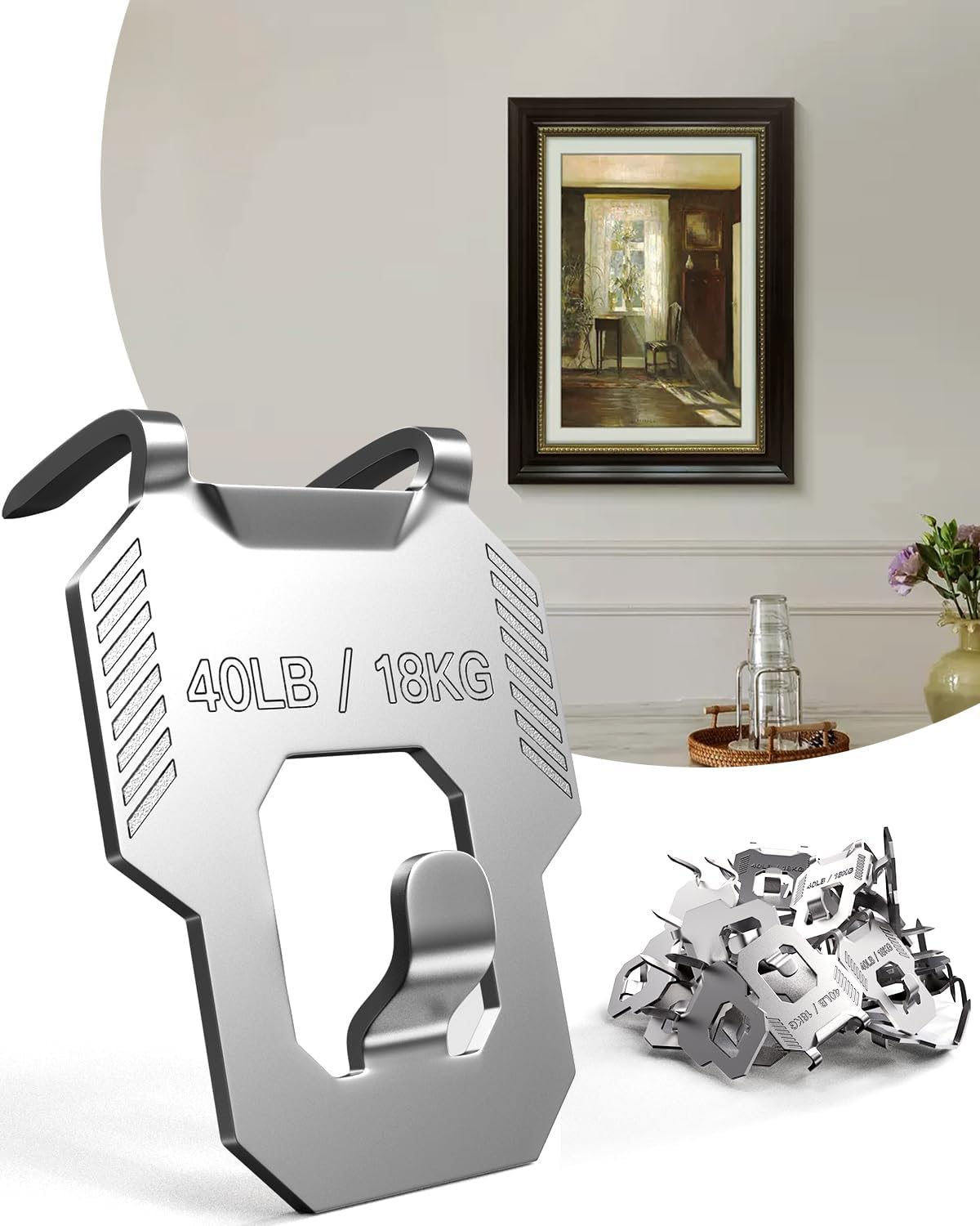 20Pcs Claw Drywall Picture Hanger Heavy Duty Hanging Wall Hooks