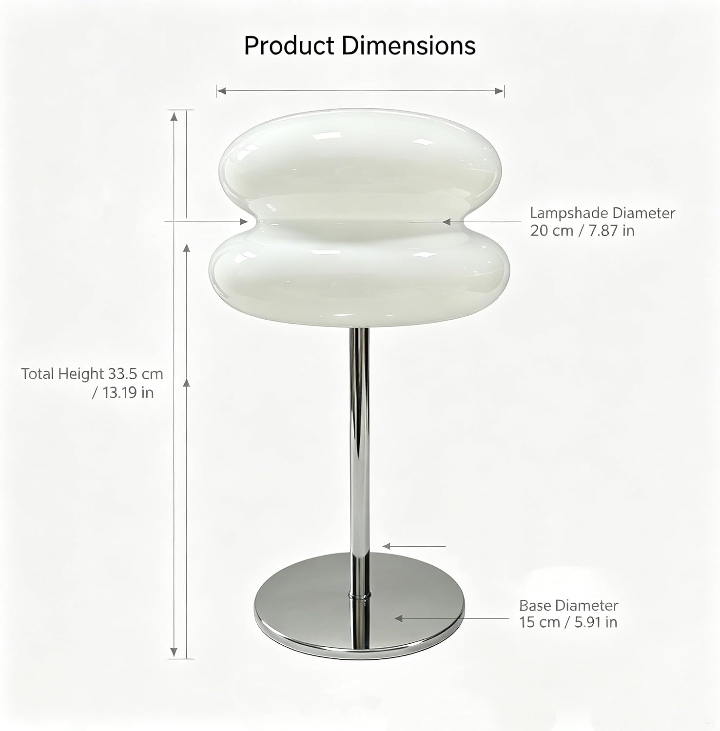 Bedroom Mushroom lamp, Medieval Modern Bedside Table lamp, dimmable Retro Egg Tart Headlight, Unique Home Mushroom Decoration Aesthetic Lovely Living Room Desk lamp (White)
