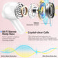 Wireless Earbud, Bluetooth Headphones 5.3 NEW 40H Ear Buds Bass Stereo Earphones Noise Cancelling Earbud with 4 ENC Mic, in-Ear Bluetooth Earbud USB-C LED Display IP7 Waterproof Sport for Android iOS