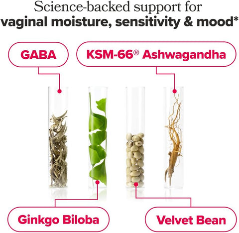 URO Vaginal Moisture & Mood with KSM-66® Ashwagandha – 30-Day Supply