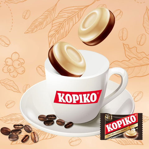 Kopiko Cappuccino Candy – Pocket Coffee Hard Candy (2-Pack 28.2oz)