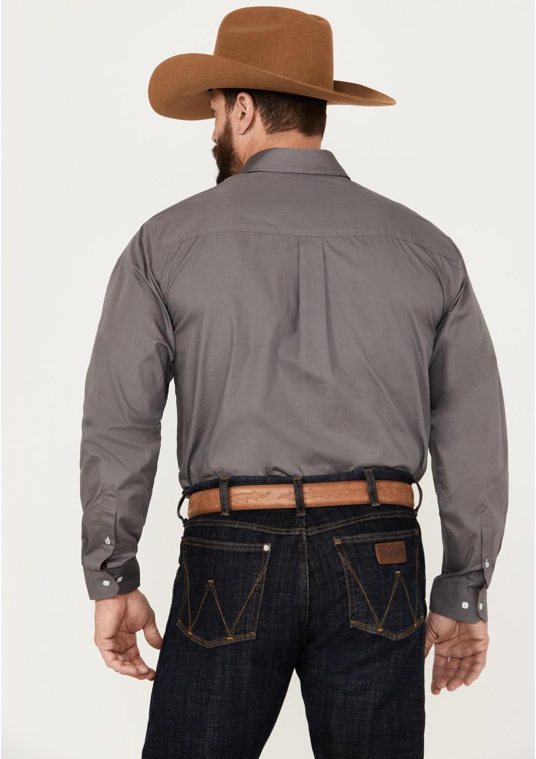Cinch Men's Classic Fit Long Sleeve Button One Open Pocket Solid Basic