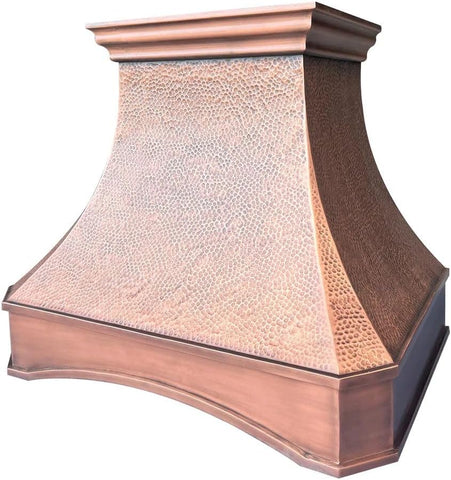 CT Copper Tailor Arched Copper Vent Hood Wall Mount 48.5'' W,36'' H,VH263HSM