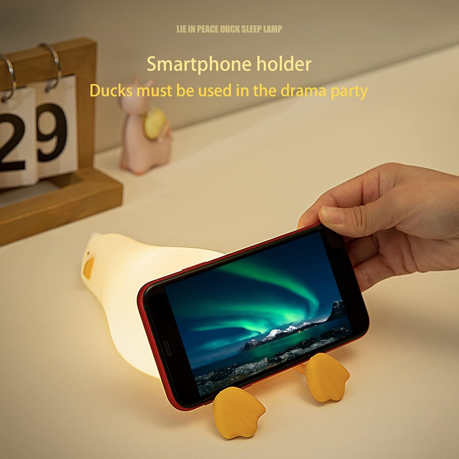 MUID Lying Flat Duck Night Light Official Licensed Genuine Benson Duck Lamp