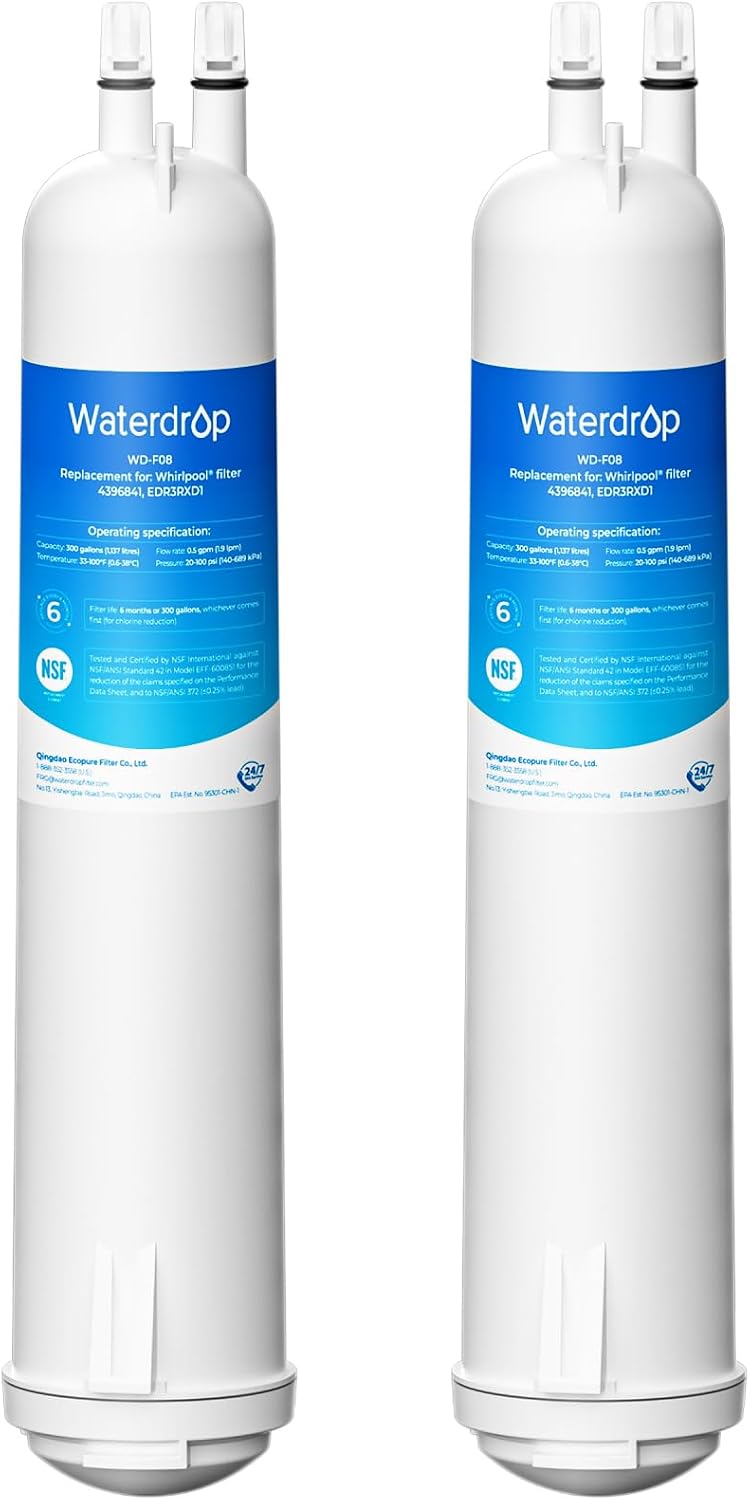 Waterdrop EDR3RXD1 Water Filter Replacement for Everydrop® Filter 3, 2 Pack