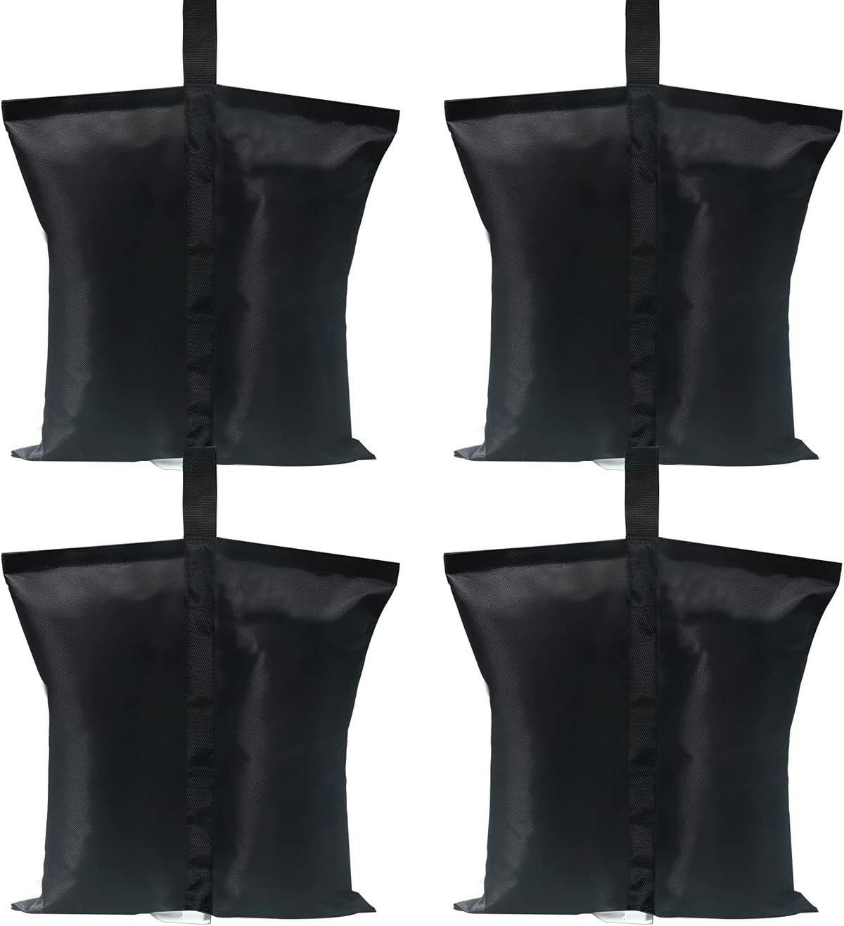 ABCCANOPY Canopy Weights 120 LBS Tent Sand Bags,4-Pack Black(No Sand)